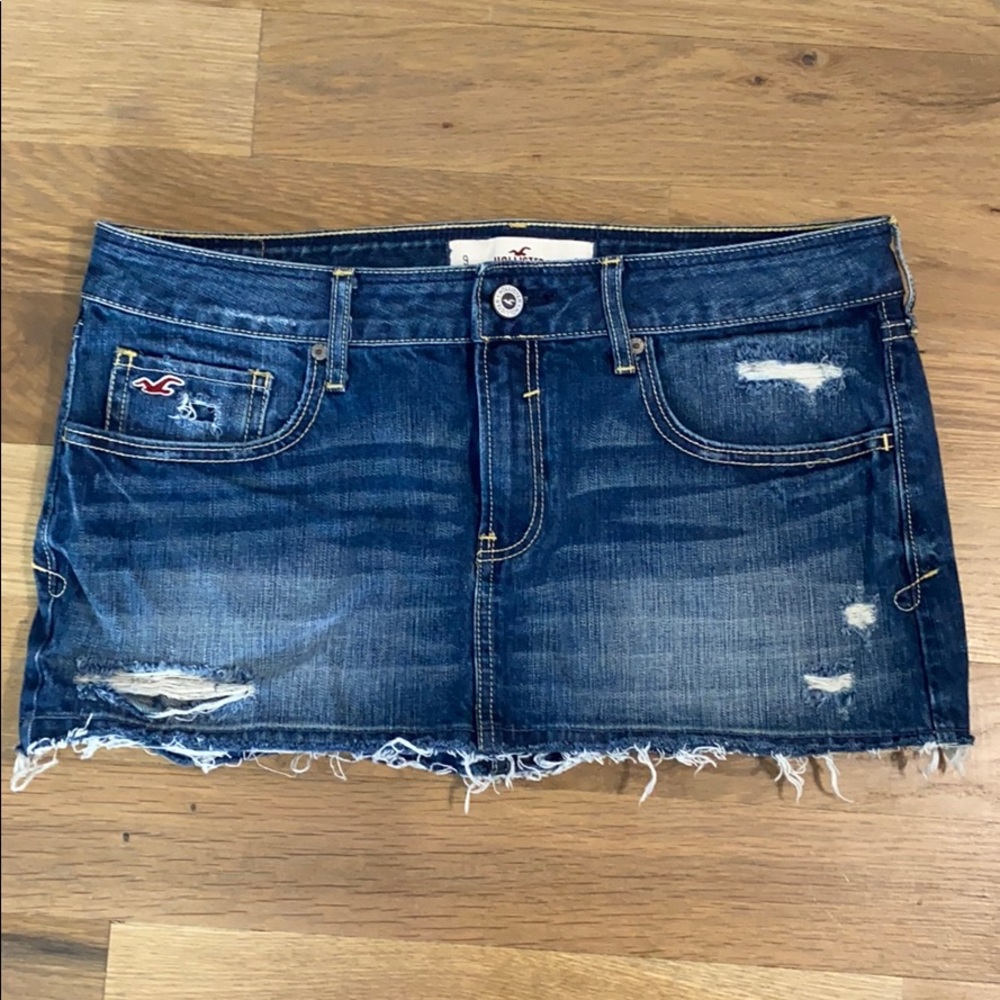 Hollister jean skirt